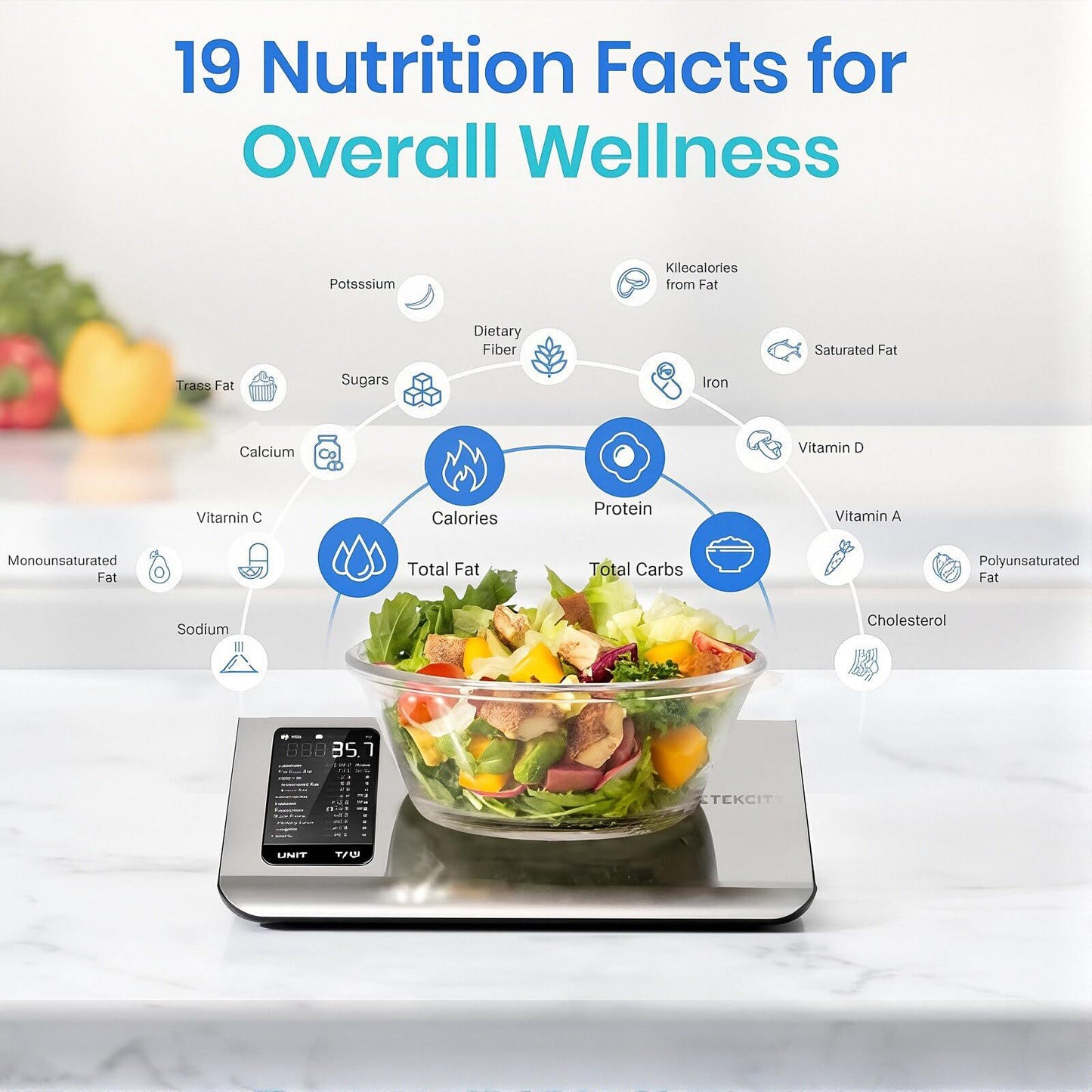 Potere Tech Kitchen Smart Scale